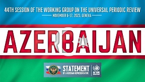 AZERBAIJAN, 44th Session of the UNHRC Working Group on the Universal Periodic Review AZERBAIJAN, 44th Session of the UNHRC Working Group on the Universal Periodic Review