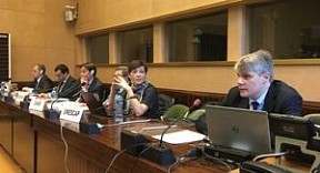 Выступление заместителя директора Департамента международного сотрудничества Минтранса России С.А.АНДРЕЕВА в ходе Форума по устойчивой транспортной связуемости между Европой и Азией Женева, 30 октября 2019 г. Выступление заместителя директора Департамента международного сотрудничества Минтранса России С.А.АНДРЕЕВА в ходе Форума по устойчивой транспортной связуемости между Европой и Азией Женева, 30 октября 2019 г.